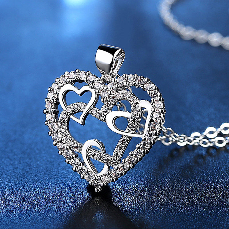 Collier Coeurs Entrelacés