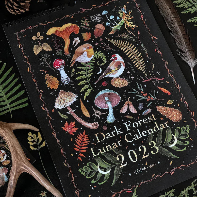 Calendrier lunaire de la forêt sombre 2024/2023
