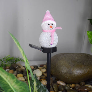 Lampe solaire bonhomme de neige super mignonne