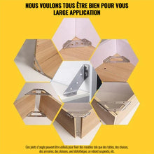 Charger l&#39;image dans la galerie, Connecteur d&#39;angle de meuble universel en acier inoxydable (10 pièces)