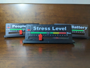 Indicateur de bureau de batterie sociale