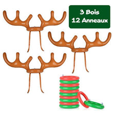 Charger l&#39;image dans la galerie, Jeu de Lancer d&#39;Anneaux en Bois de Renne de Noël
