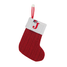 Charger l&#39;image dans la galerie, Bas en tricot avec lettre de Noël
