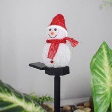 Charger l&#39;image dans la galerie, Lampe solaire bonhomme de neige super mignonne