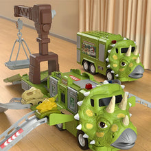Charger l&#39;image dans la galerie, Nouvel Ensemble de Jouets de Piste de Camion d’Ingénierie Transformant les Dinosaures