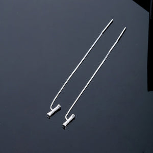 ✨Boucles d'oreilles alphabet brillant-Lettre Boucle D'oreille Ligne（1 pièce ）