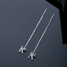 Charger l&#39;image dans la galerie, ✨Boucles d&#39;oreilles alphabet brillant-Lettre Boucle D&#39;oreille Ligne（1 pièce ）
