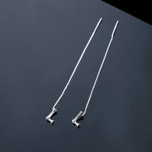 Charger l&#39;image dans la galerie, ✨Boucles d&#39;oreilles alphabet brillant-Lettre Boucle D&#39;oreille Ligne（1 pièce ）