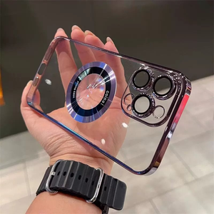 Coque aimantée transparente pour iPhone