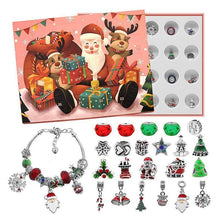 Charger l&#39;image dans la galerie, Calendrier De Compte à Rebours 24 jours Bricolage Perlé Boîte Aveugle Cadeau De Noël Bracelet