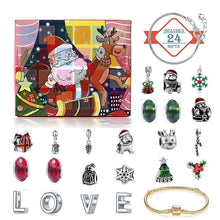 Charger l&#39;image dans la galerie, 👑Calendrier De Compte à Rebours 24 jours Bricolage Perlé Boîte Aveugle Cadeau De Noël Bracelet
