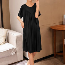 Charger l&#39;image dans la galerie, Robe pyjama ample à manches courtes super douce et confortable