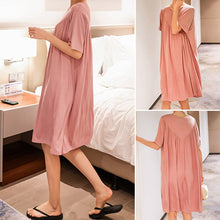 Charger l&#39;image dans la galerie, Robe pyjama ample à manches courtes super douce et confortable