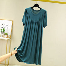Charger l&#39;image dans la galerie, Robe pyjama ample à manches courtes super douce et confortable