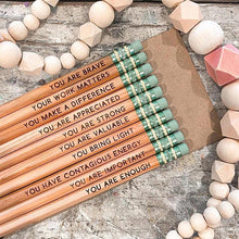 Charger l&#39;image dans la galerie, Ensemble de crayons d&#39;affirmation✏️ (10 pièces)