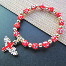 Charger l&#39;image dans la galerie, Bracelet Croix Aile d&#39;Ange