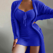 Charger l&#39;image dans la galerie, Ensemble de robe de loisirs en peluche (2 pièces)