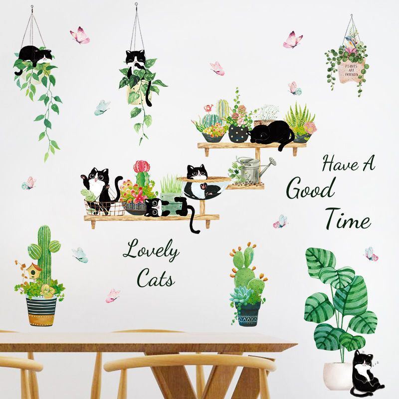 🌵Autocollants muraux 3D Greenery