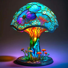 Charger l&#39;image dans la galerie, Lampe de Table en Verre Teinté de Série Végétale
