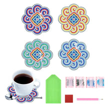 Charger l&#39;image dans la galerie, Dessous de verre en forme de diamant (Mandala)