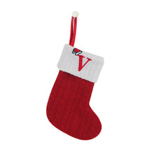 Charger l&#39;image dans la galerie, Bas en tricot avec lettre de Noël
