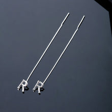 Charger l&#39;image dans la galerie, ✨Boucles d&#39;oreilles alphabet brillant-Lettre Boucle D&#39;oreille Ligne（1 pièce ）