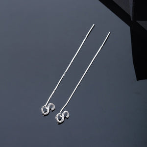✨Boucles d'oreilles alphabet brillant-Lettre Boucle D'oreille Ligne（1 pièce ）