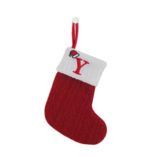 Charger l&#39;image dans la galerie, Bas en tricot avec lettre de Noël
