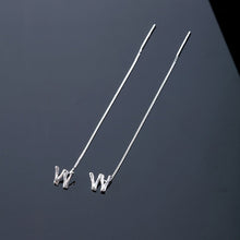 Charger l&#39;image dans la galerie, ✨Boucles d&#39;oreilles alphabet brillant-Lettre Boucle D&#39;oreille Ligne（1 pièce ）