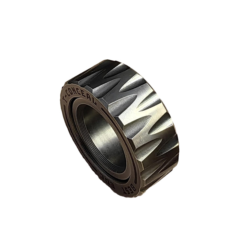 Anneau de Fidget de pneu de moto en acier inoxydable à double fonction