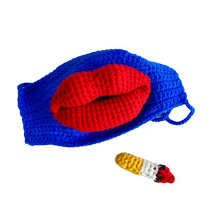 Masque de cigarette bouche saucisse