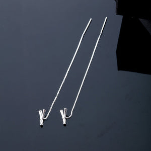 ✨Boucles d'oreilles alphabet brillant-Lettre Boucle D'oreille Ligne（1 pièce ）
