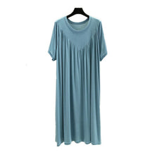 Charger l&#39;image dans la galerie, Robe pyjama ample à manches courtes super douce et confortable