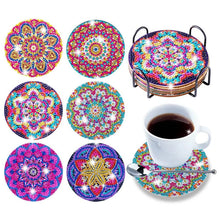 Charger l&#39;image dans la galerie, Dessous de verre en forme de diamant (Mandala)
