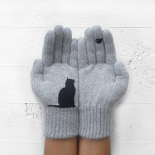 Charger l&#39;image dans la galerie, Gants en Coton Imprimés Motif Chat