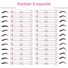 Charger l&#39;image dans la galerie, Kit de pochoirs à sourcils en silicone