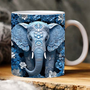 Tasse imprimée éléphant