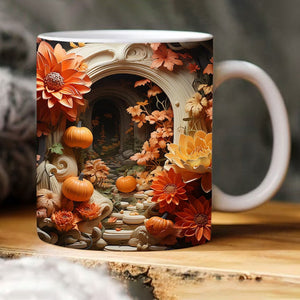 Mug citrouille à trou fissuré