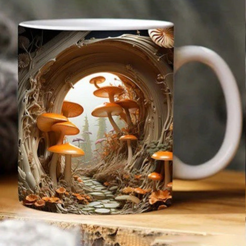 Mug citrouille à trou fissuré