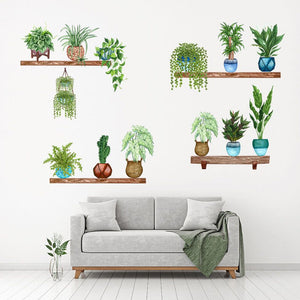 🌵Autocollants muraux 3D Greenery