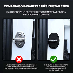 Couvercle de protection en silicone pour loquet de porte de voiture (4Pièces)
