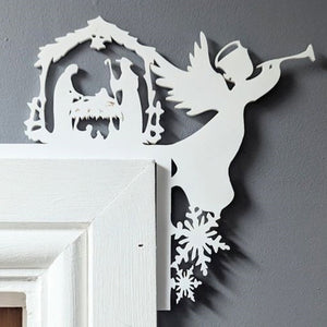 Décoration du cadre de porte Jésus de Noël
