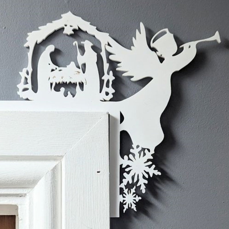 Décoration du cadre de porte Jésus de Noël