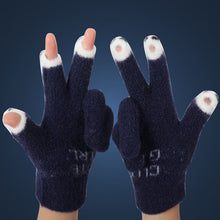 Charger l&#39;image dans la galerie, Gants tricotés en laine mignons