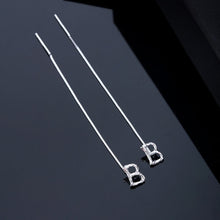 Charger l&#39;image dans la galerie, ✨Boucles d&#39;oreilles alphabet brillant-Lettre Boucle D&#39;oreille Ligne（1 pièce ）