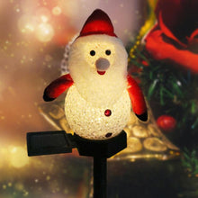 Charger l&#39;image dans la galerie, Lampe solaire bonhomme de neige super mignonne