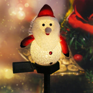 Lampe solaire bonhomme de neige super mignonne