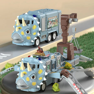 Nouvel Ensemble de Jouets de Piste de Camion d’Ingénierie Transformant les Dinosaures