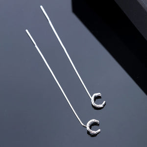 ✨Boucles d'oreilles alphabet brillant-Lettre Boucle D'oreille Ligne（1 pièce ）
