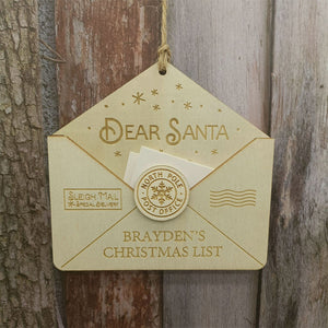Ornement de Noël Lettre au Père Noël